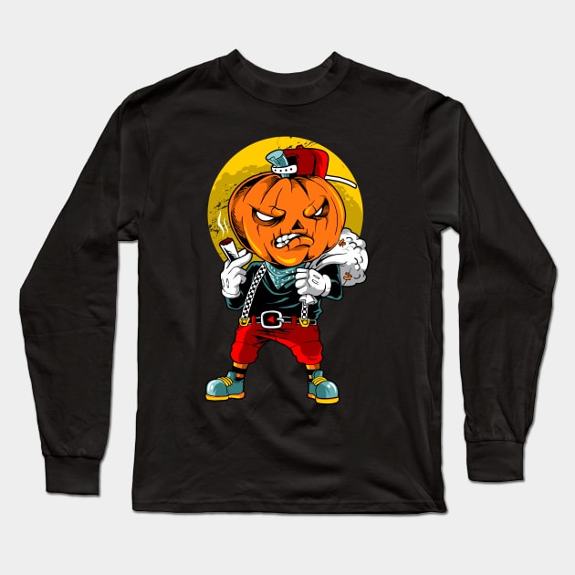 pumpkin boy Long Sleeve T-Shirt by spoilerinc